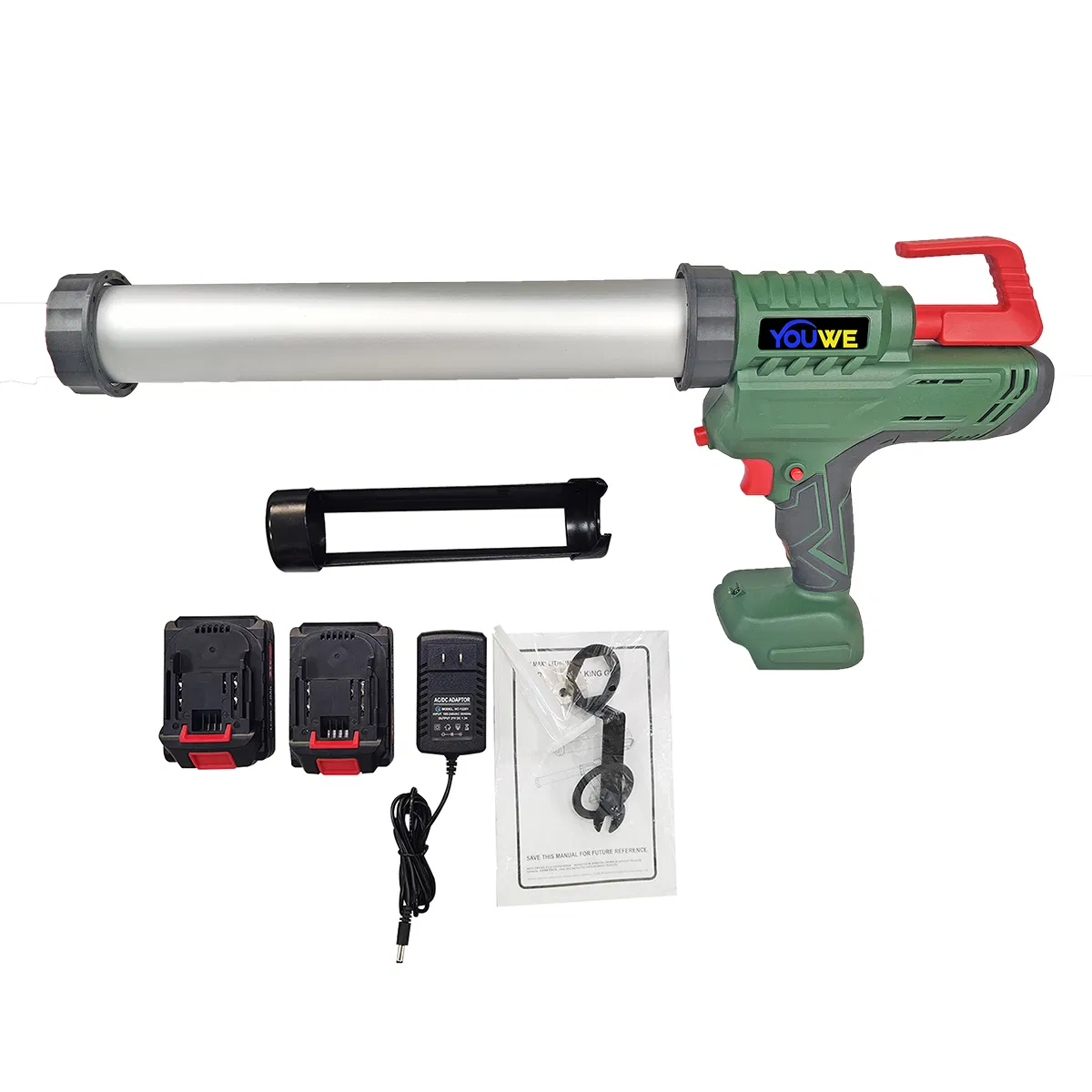 Professional Using Cordless Caulking Gun with 21V Battery