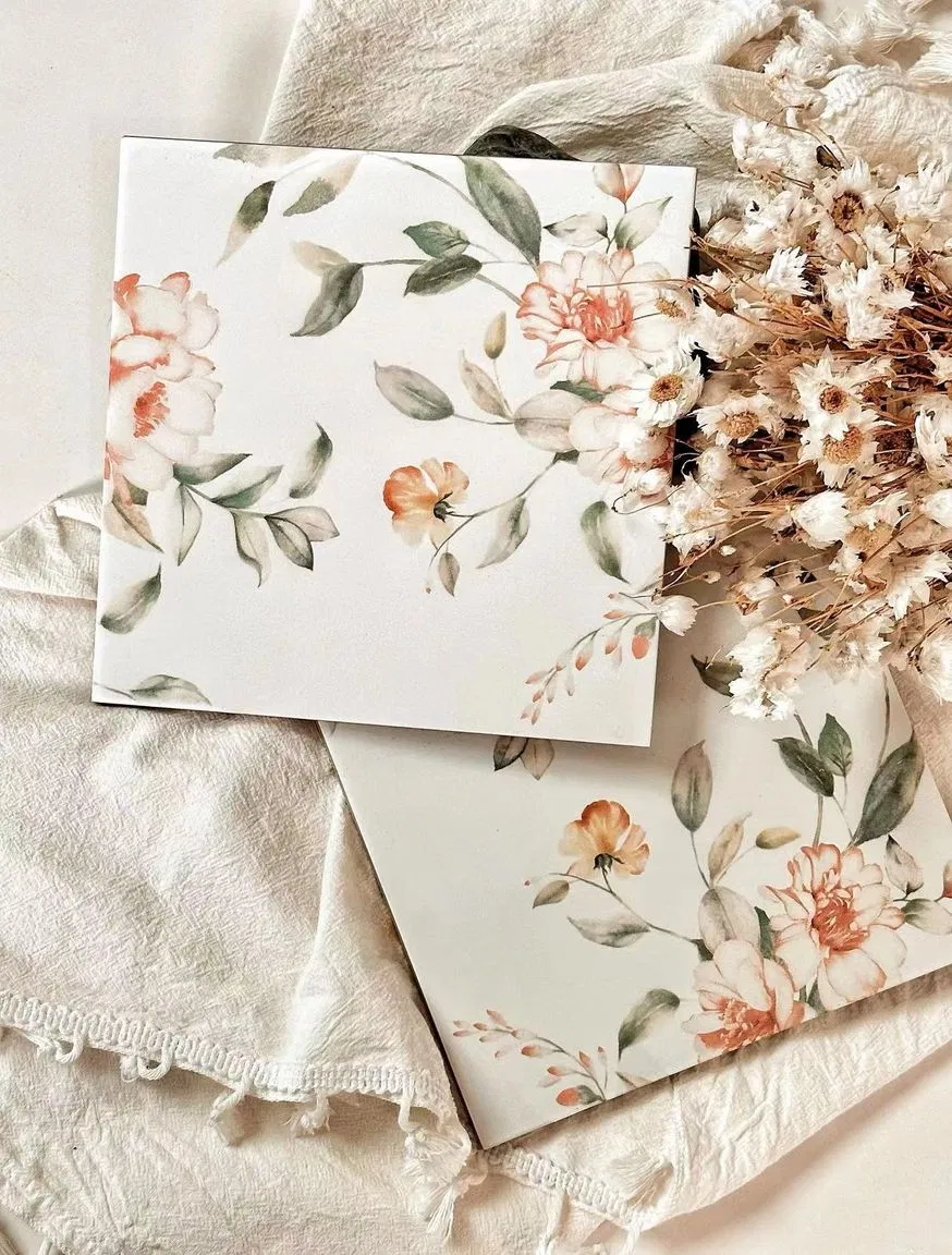 200X200mm Bathroom Kitchen Shower Glazed Decor Wall Flooring Porcelain Subway Tile