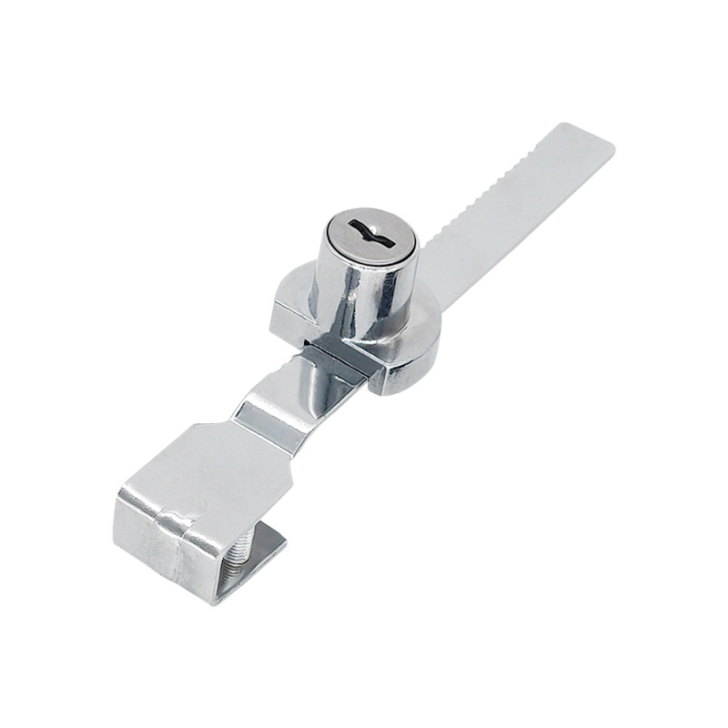 Office Desk Lock Glass Cabinet Showcase Sliding Door Lock Shopping Mall Showroom Window Serrated Tooth Lock Furniture Lock