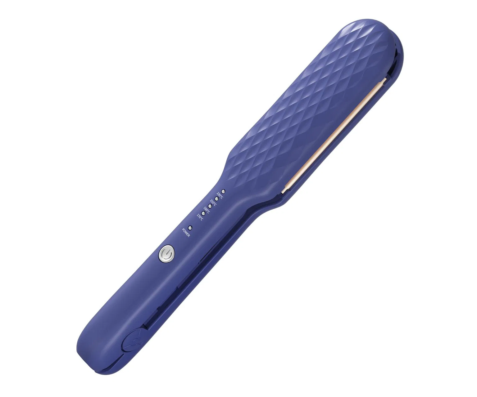 Travel-Friendly Flat Iron and Curler, Dual Voltage, Black and White