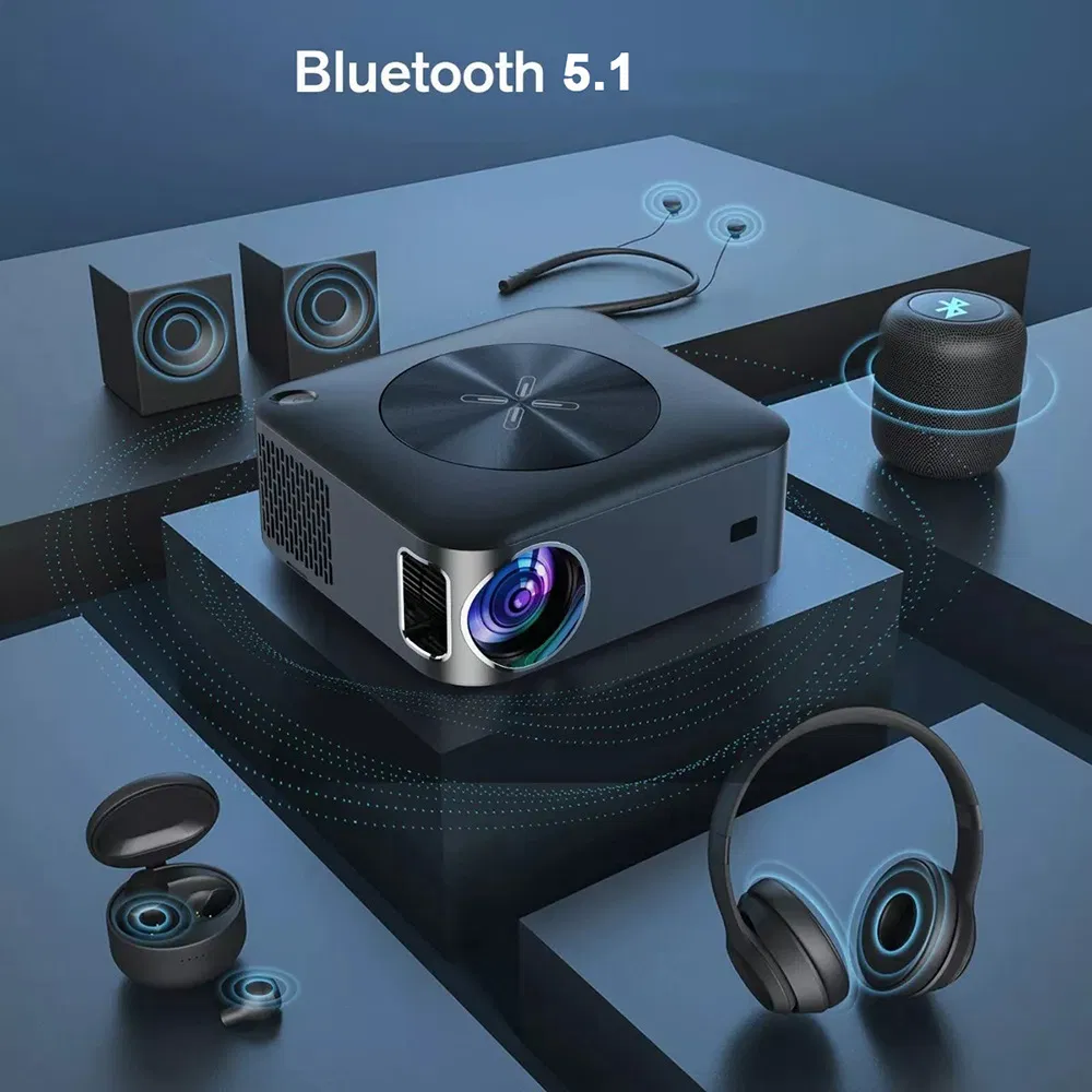 1080P Portable Home Cinema Projector HD Smart Video Projector for Hotel Use