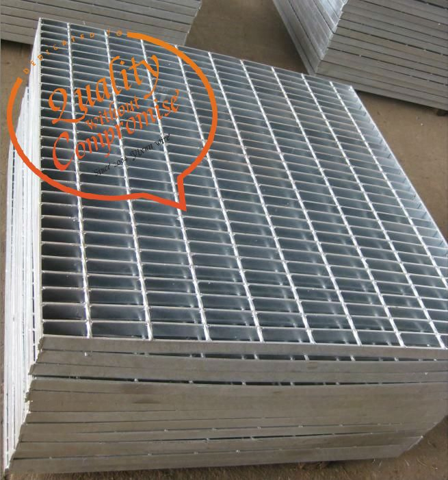 Stainless Steel Driveway Floor Bearing Bar 3/4'' Grid Smooth Serrated Grating