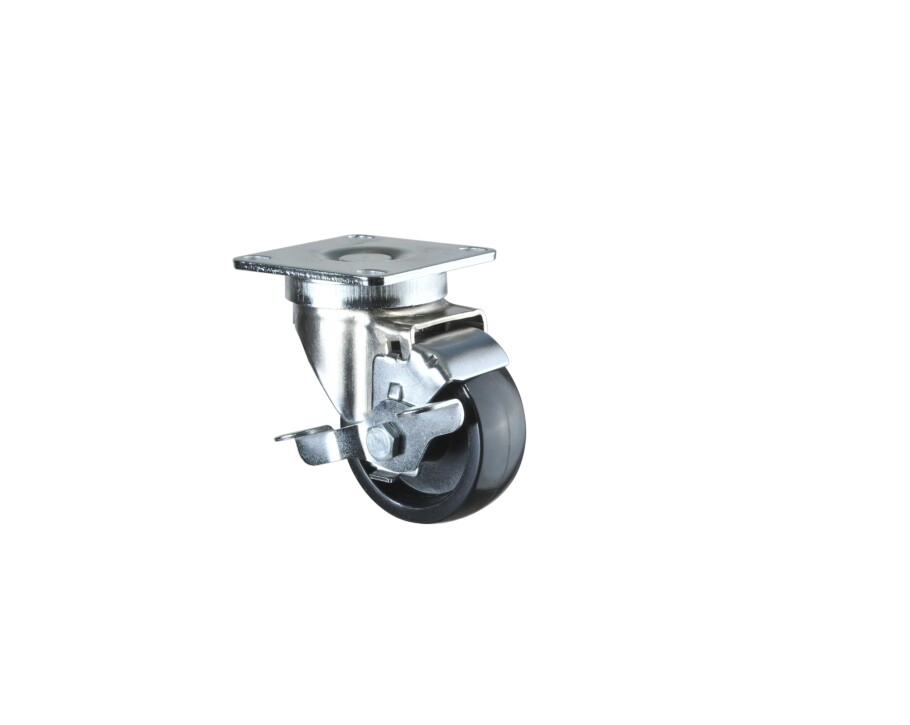 China Castor Factory 100mm Swivel Top Plate Caster with Thermoplastic Rubber Wheel