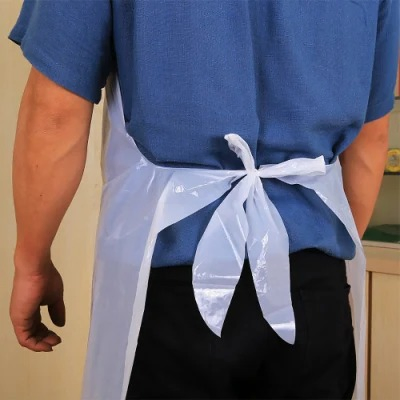 Kitchen Plastic Disposable Bib for Adult