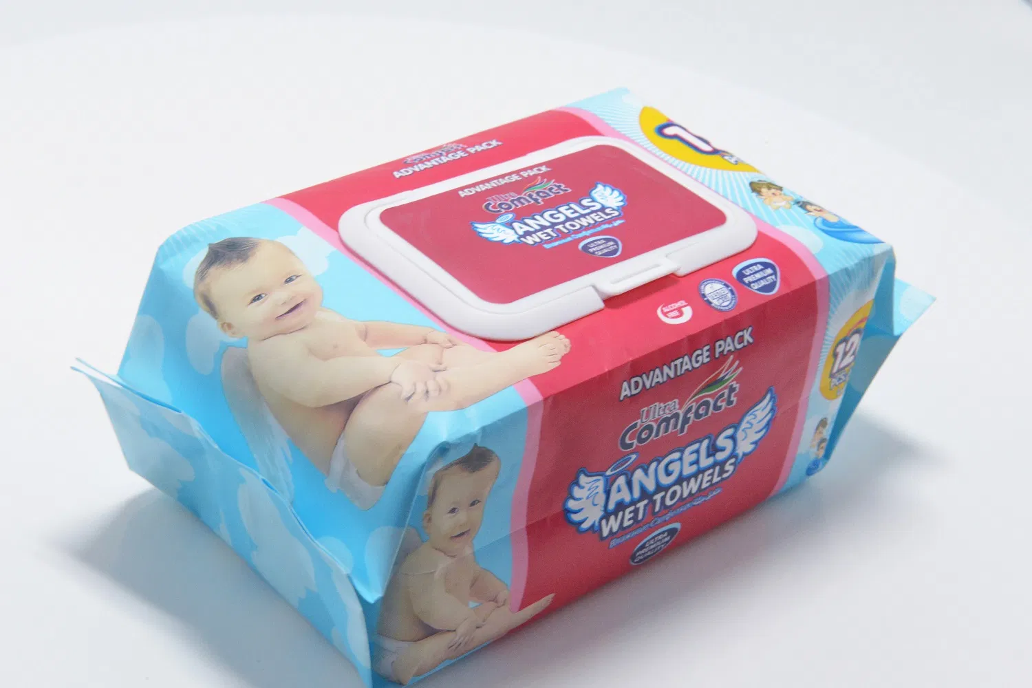 Wholesale with Cover Disposable Large Pack 120 PCS Soft Baby Wet Wipe