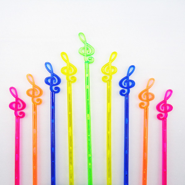 Elegant Music Note Cocktail Stirrers for Party Decorations