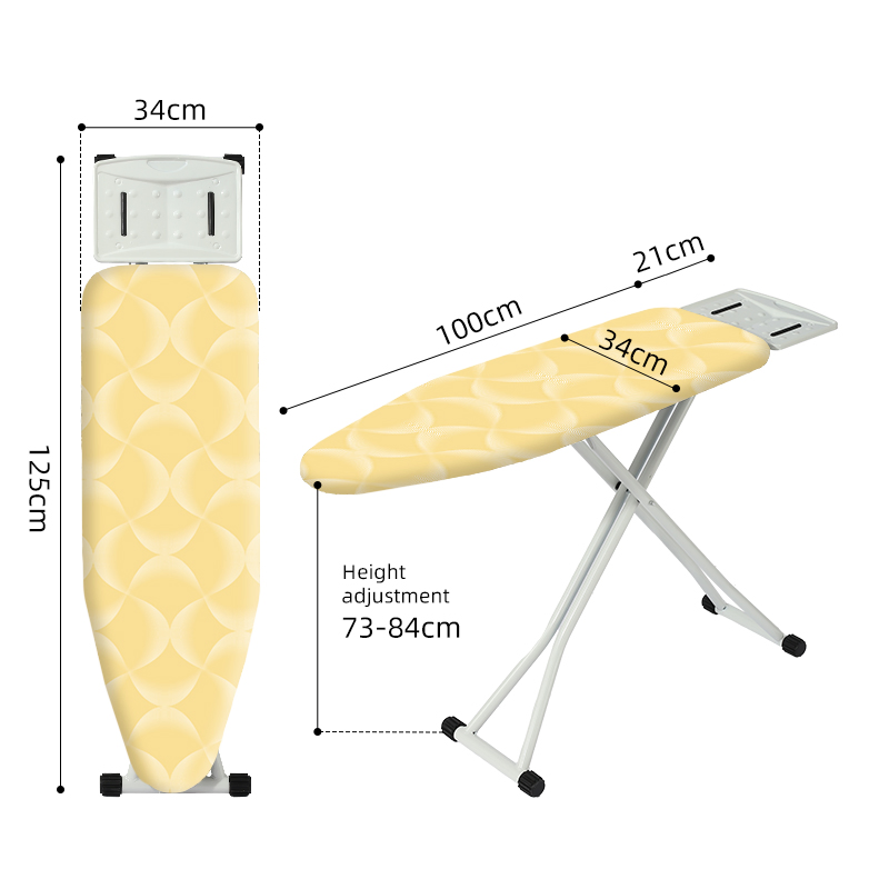 Ironing Board with Printed Cover and Padding 110X30cm 132X33cm 143X38cm Sizes for Wardrobe Clothing