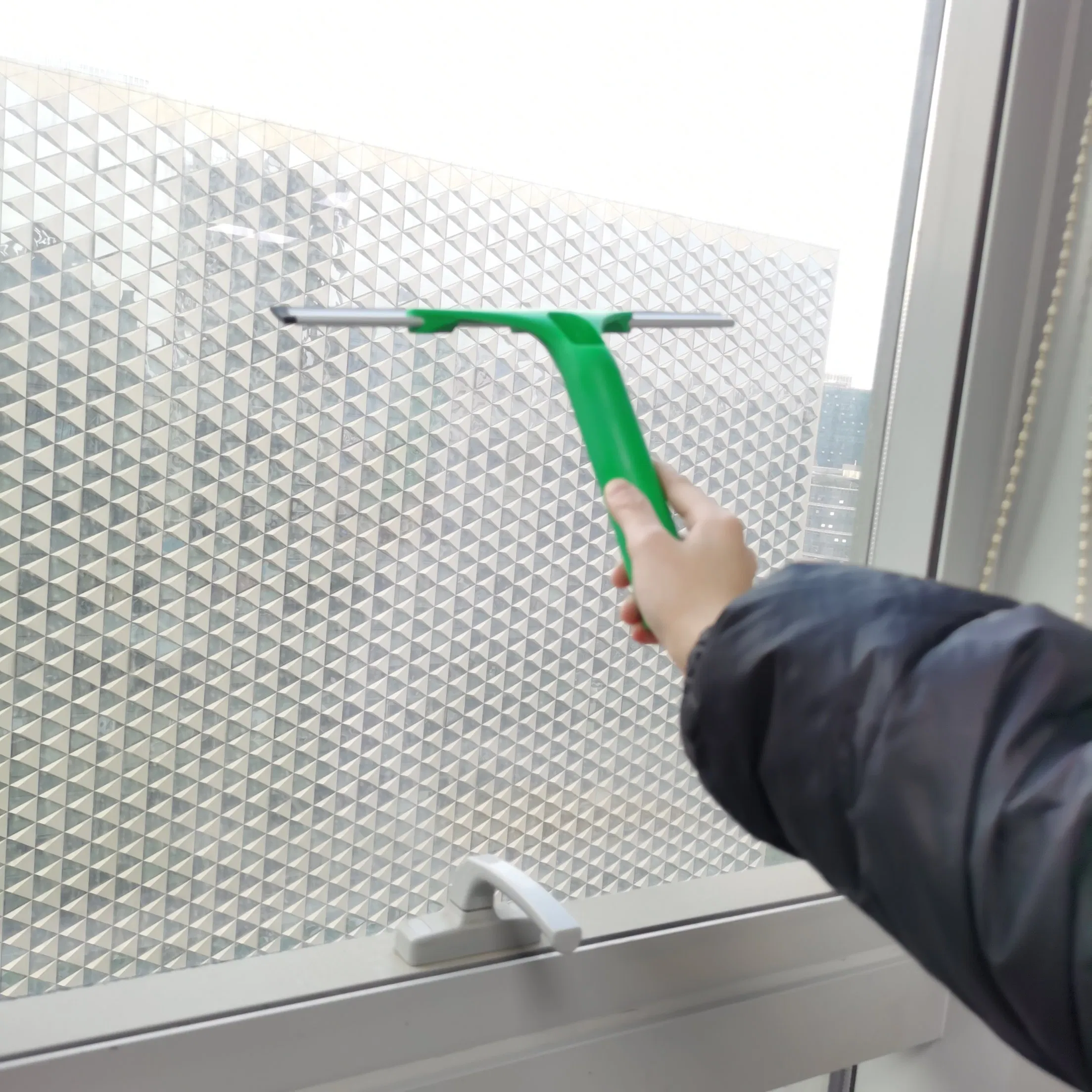 Plastic Handle Glass Scraper Floor Clean Window Cleaner Adjustable Swivel Window Squeegee