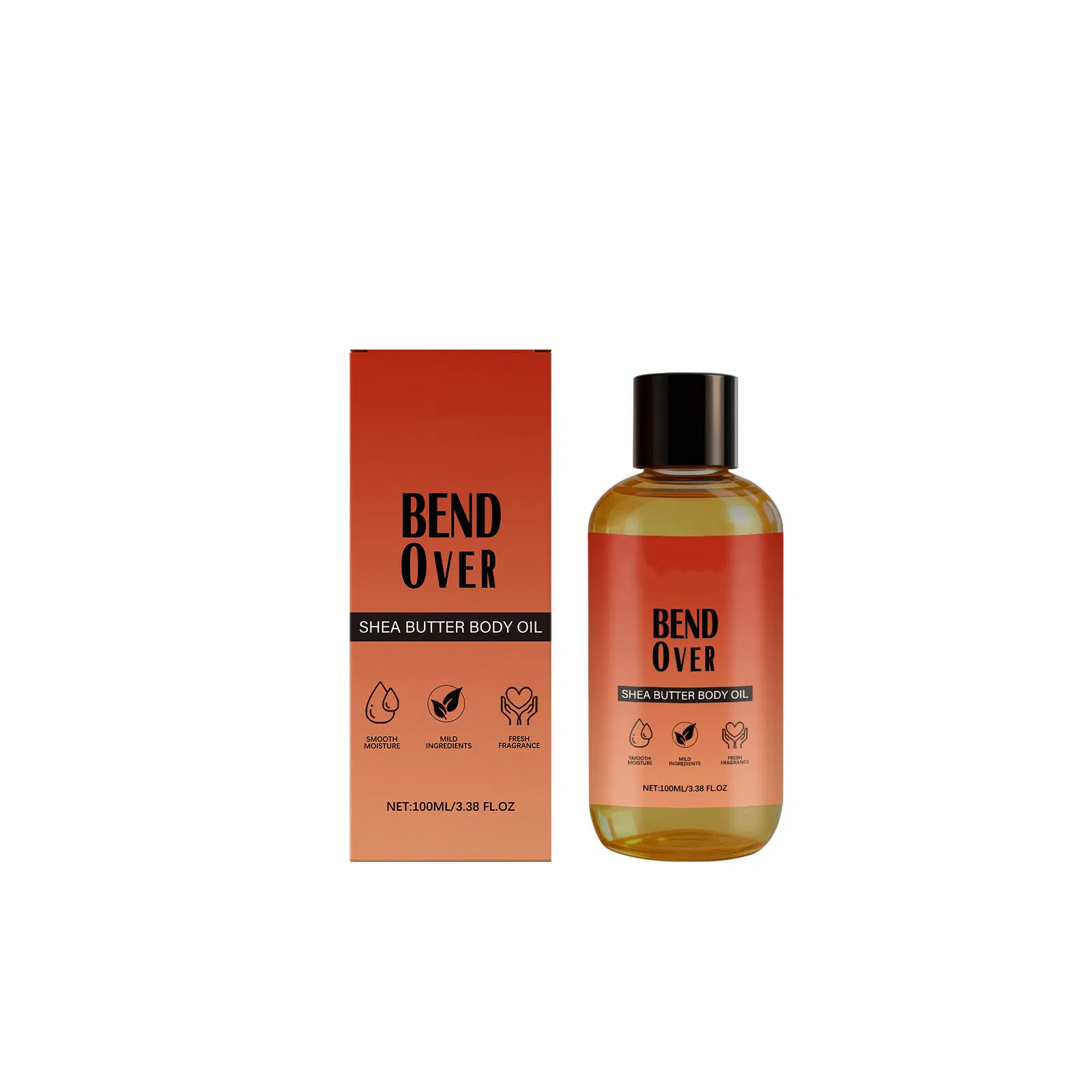 Factory Customized Refreshing Hydrating Easily Absorbed Nourishing and Moisturizing Flavored Shea Butter Body Oil