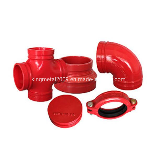 FM/UL Approved Fire Fighting Ductile Iron Grooved Pipe Fitting