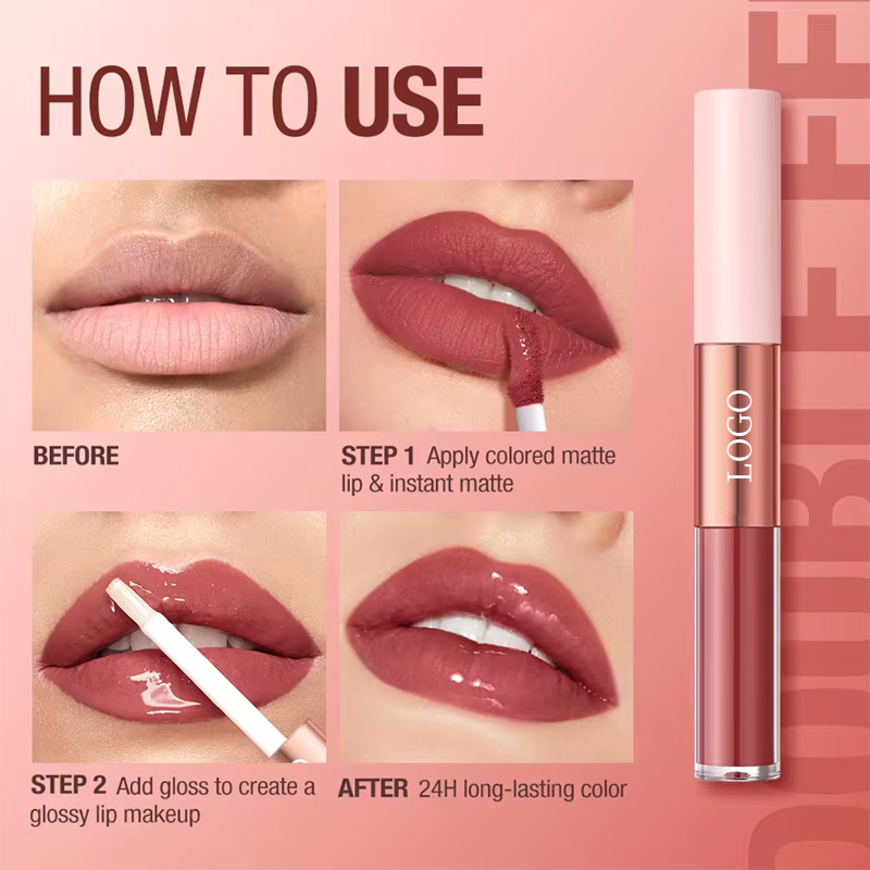 Ditong Non-Sticky Cup Waterproof Matte Lip Glaze Moisturizing Lip Gloss