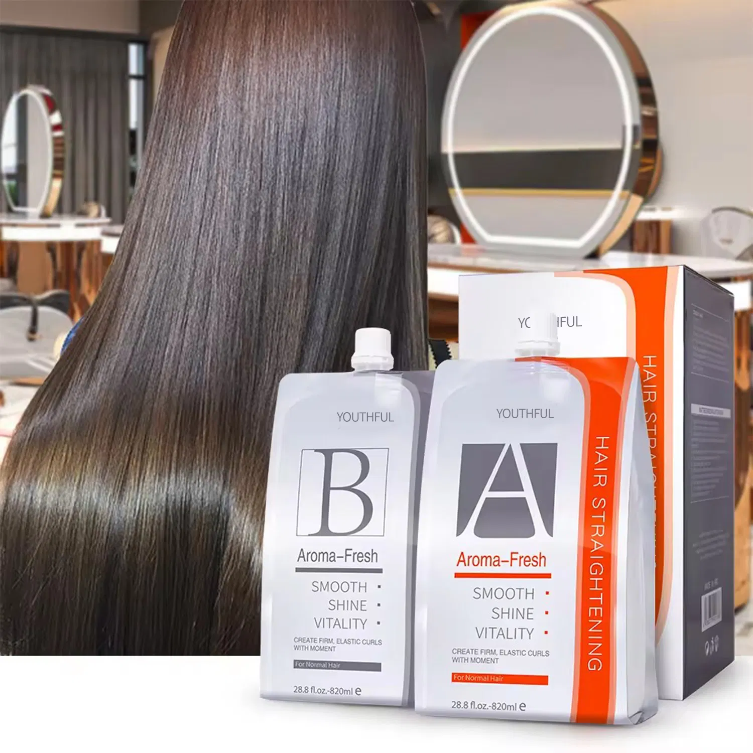 Professional Permanent Keratin Hair Straightening Cream