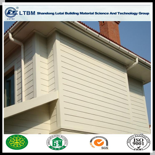9mm Fireproof Wood Grain Siding Fiber Cement Board