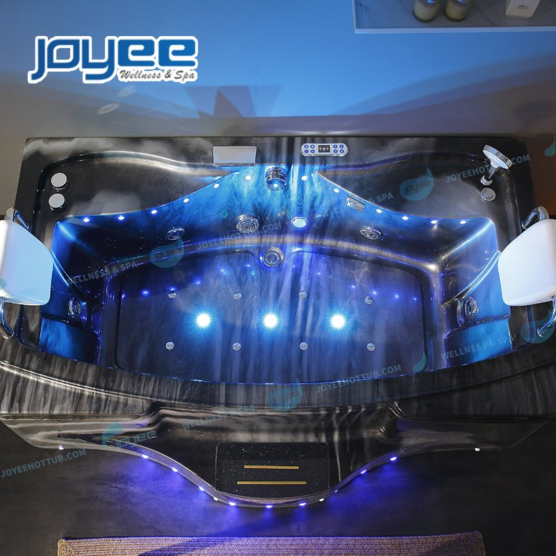 Угловая гидромассажная ванна Joyee с подсветкой и озонатором