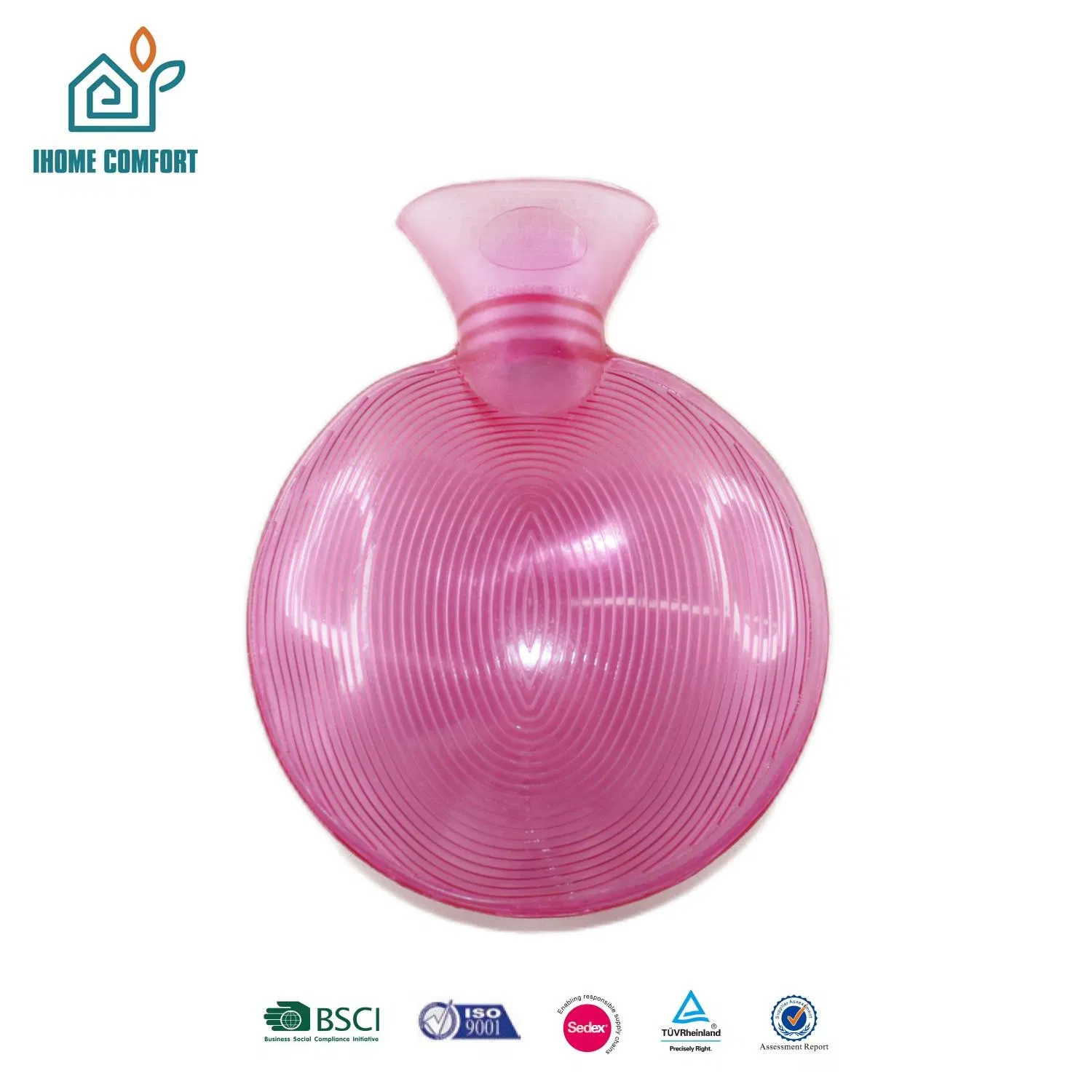 Round Shape New Material PVC Hot Water Bottle
