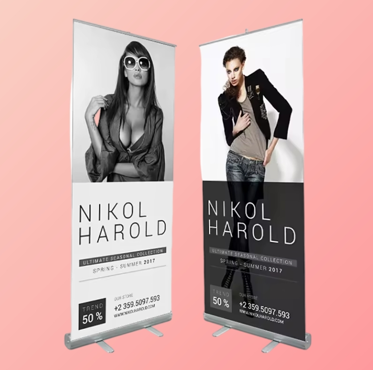 Wematch Advertising Aluminum 85*200cm Roll up Banner