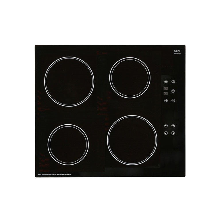 Black Glass Ffd Four Burner Built in Induction Hob Cooker