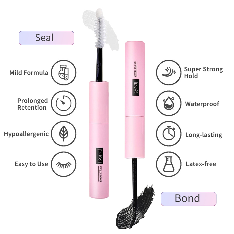 2 in 1 Bond and Seal Glue Waterproof Long-Lasting Lash Glue