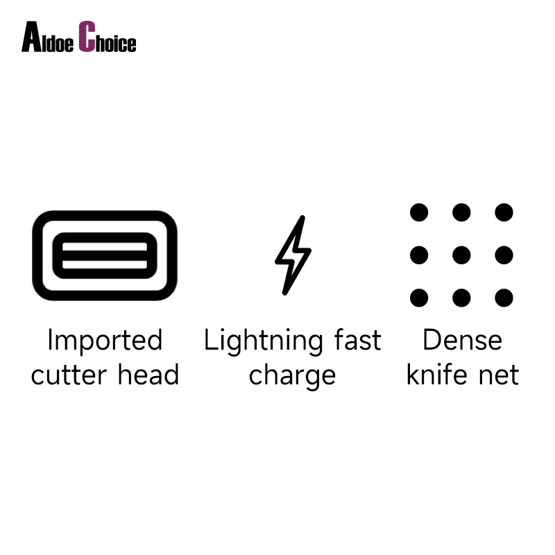 Premium Men's Electric Shaver with 5-Blade Intelligent Display