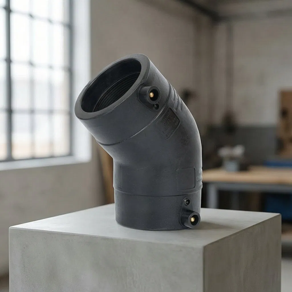 PE Fitting Electrofusion Elbow 45° HDPE Pipe Fitting 75mm SDR7, 4