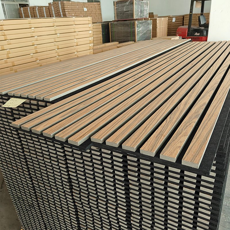 Premium Quality Factory Price Fire-Retardant Wood Slat Acoustic Panels for Wall and Ceiling Decor
