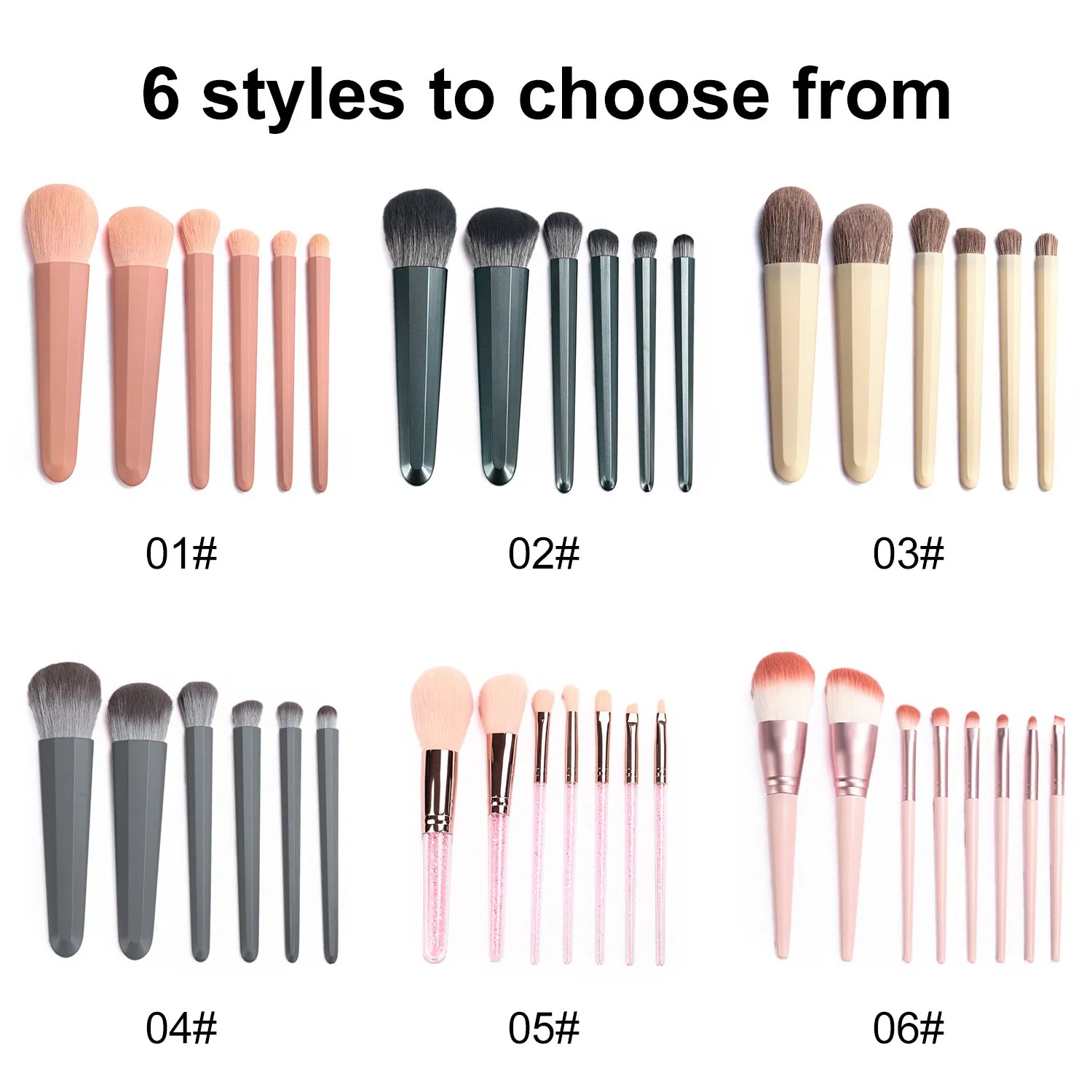 Factory Price MOQ 50 Cute Makeup Brush Set