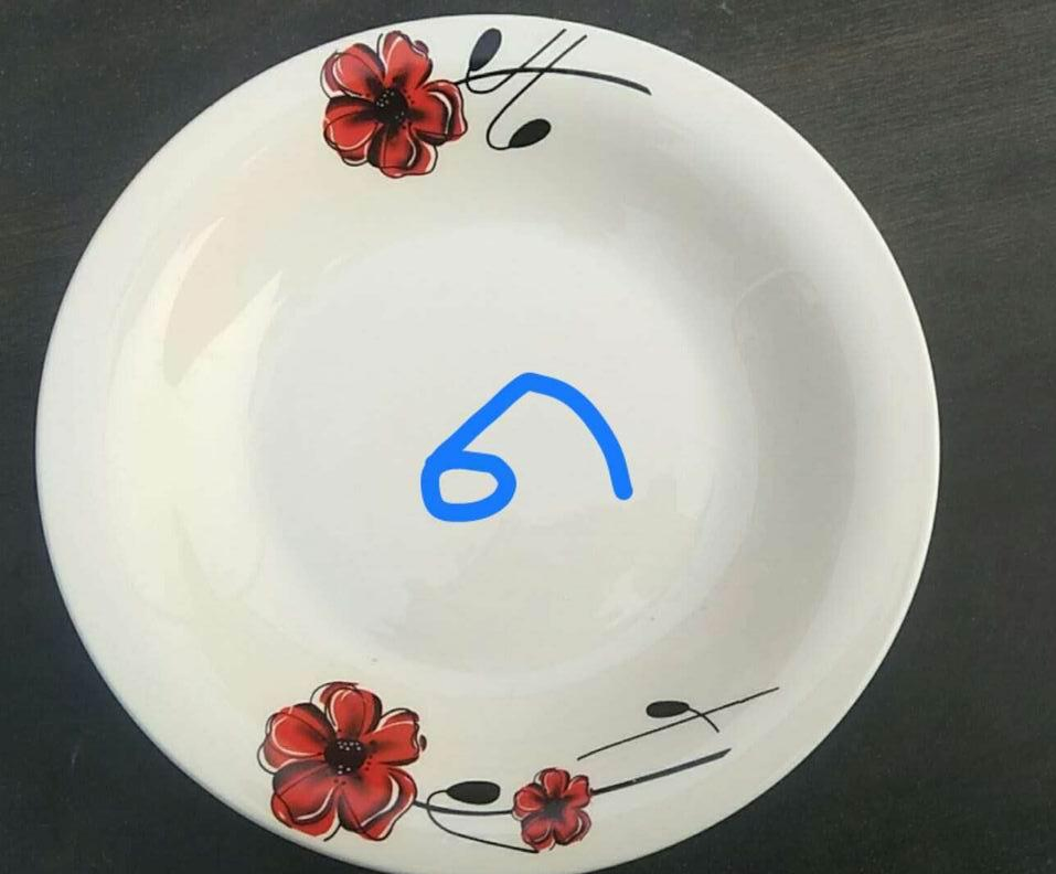 9.2"Soup Plate Cheap Decal Porcelain Ceramics Tableware