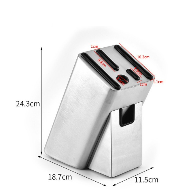High Quality Durable Thickened Stainless Steel Knife Storage Holder Kitchen Insert Knife