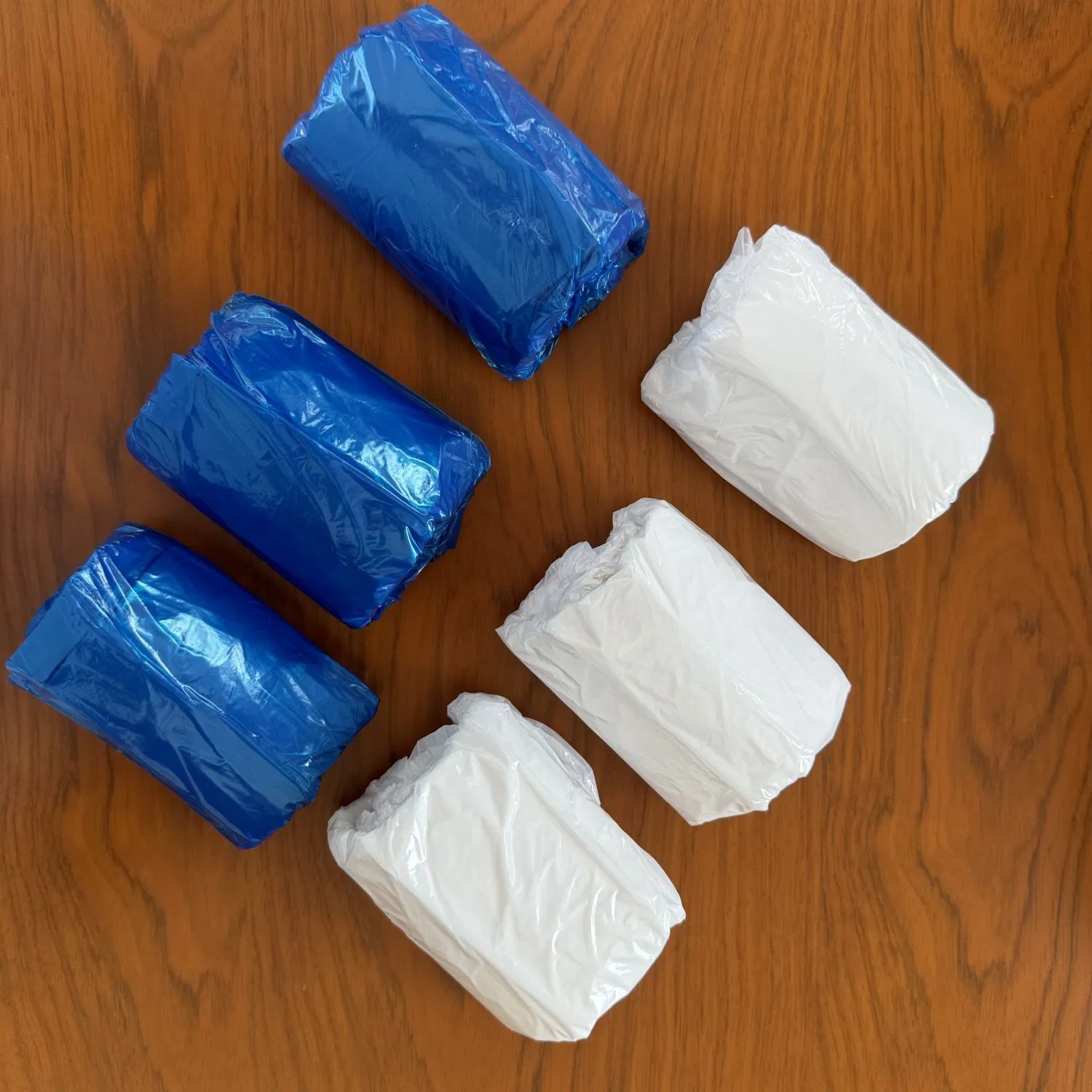 White Polyethylene Sleeves with Wider Elastic