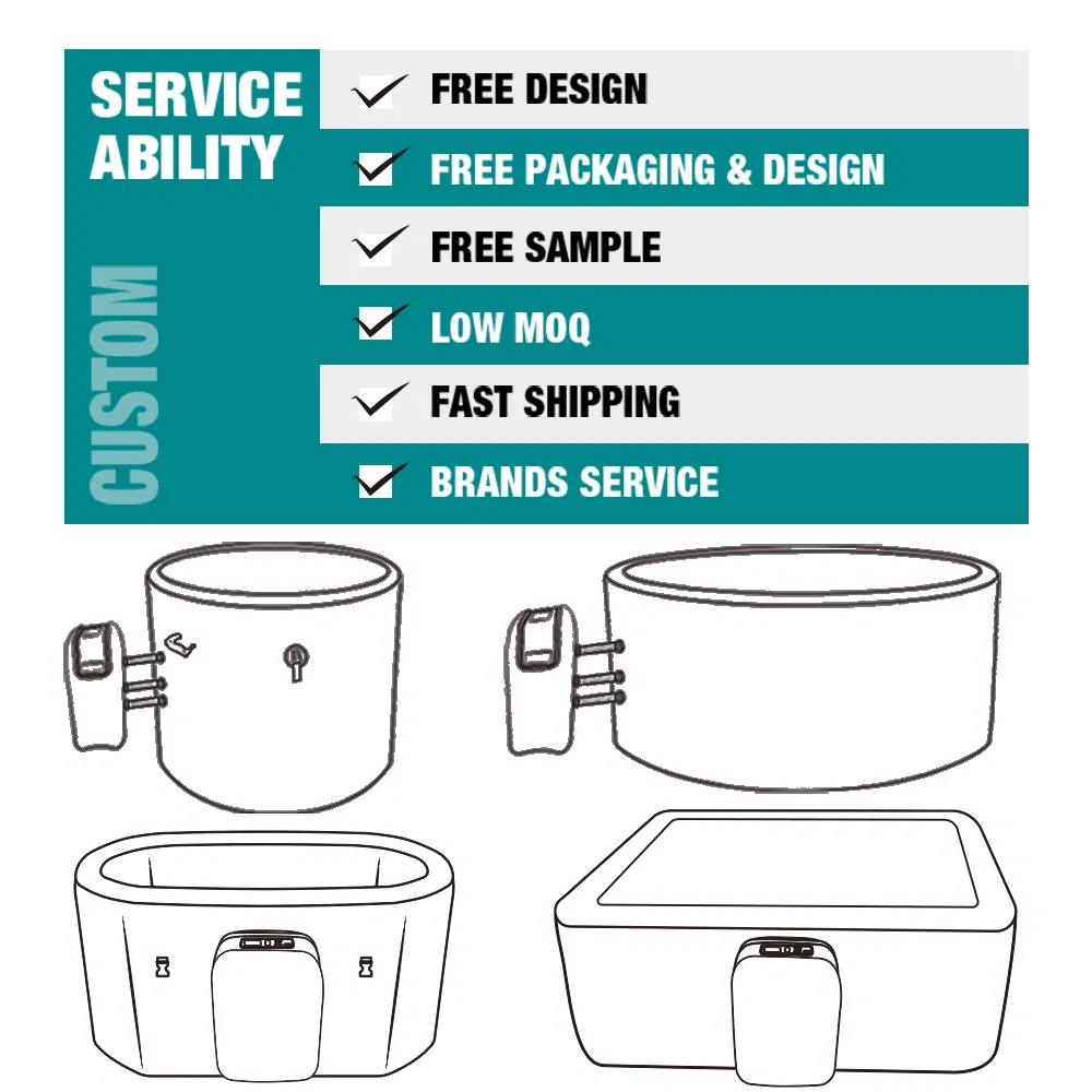 Drop Stitch Inflatable Foldable SPA Hot Tub for Outdoor Adults