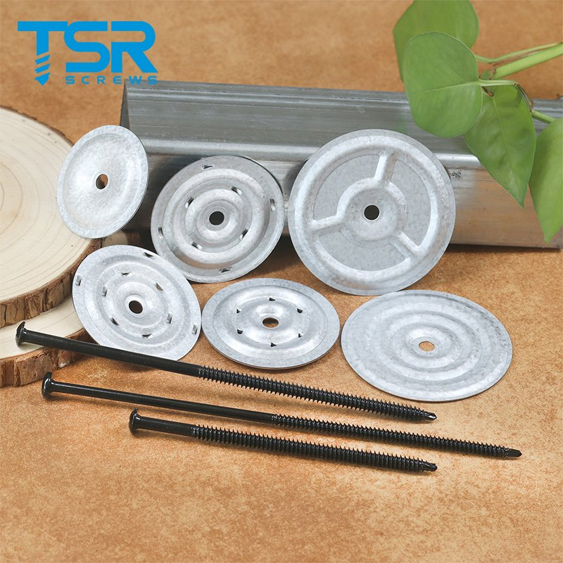 TSR/Tsingri Heat Treated Steel FM4470 Standard CR-10 All Purpose Heavy Duty Fasteners Insulation Membrane Self Drilling Screws AZ55 Plates