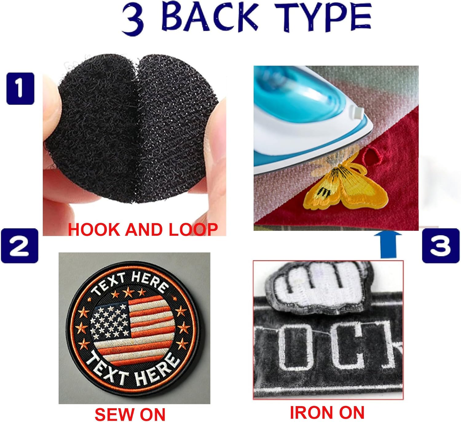 Нашивка вышитая термоклеевая с логотипом для кепки рюкзака