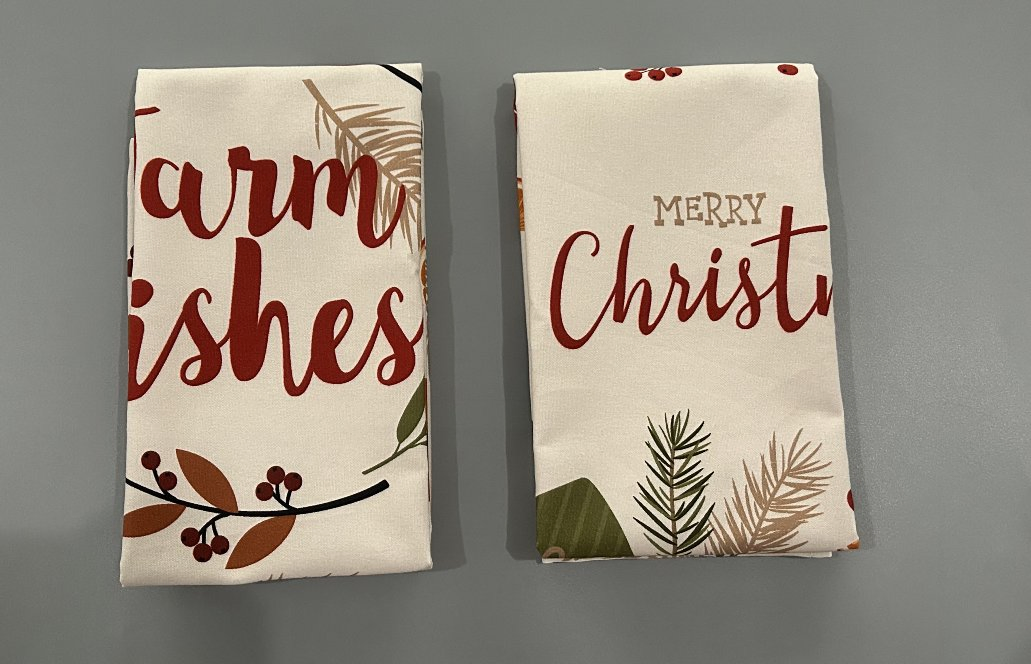 Hot Sale Christmas Kitchen Cotton Tea Towels