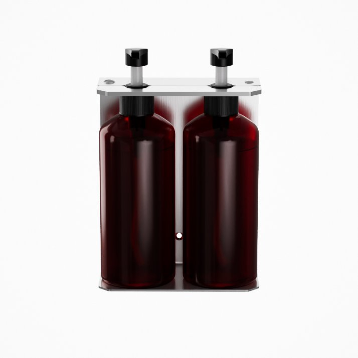 Hotel Soap Dispenser Holder Wall Mounted Bottle Bracket for Bathroom