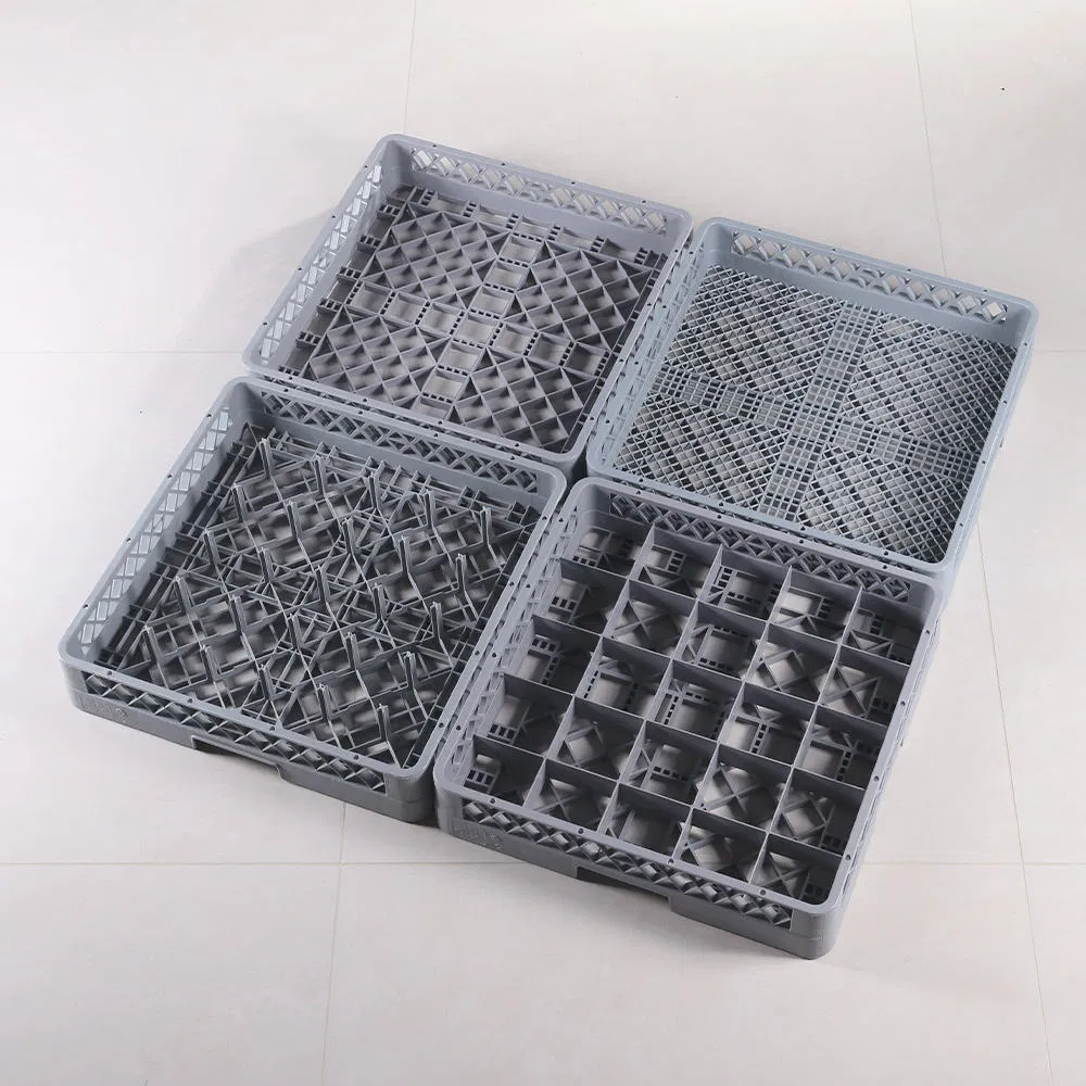 Compartmentalized Commercial Storage Hotel Cup and Saucer Storage Carts