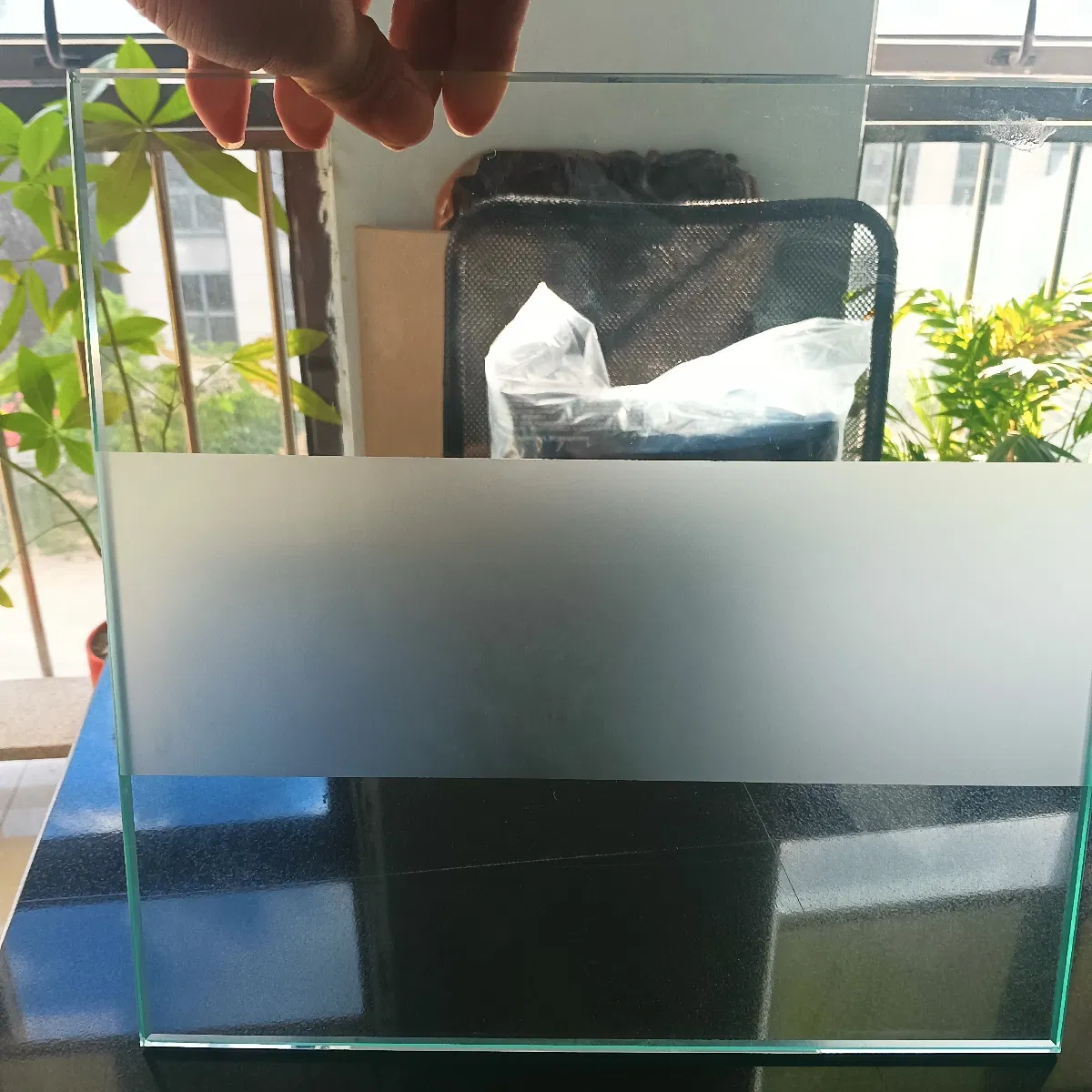 2025 New Acid Etched Glass Frosted Obscure Glass/ Half Frosted Glass/ Privacy Frosted Glass Panel /Safety Glass/ Decorative Glass/ Shower Glass/ Privacy Area