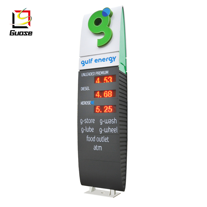 Modern Gas Station Design LED Price Board for Petrol Station Display