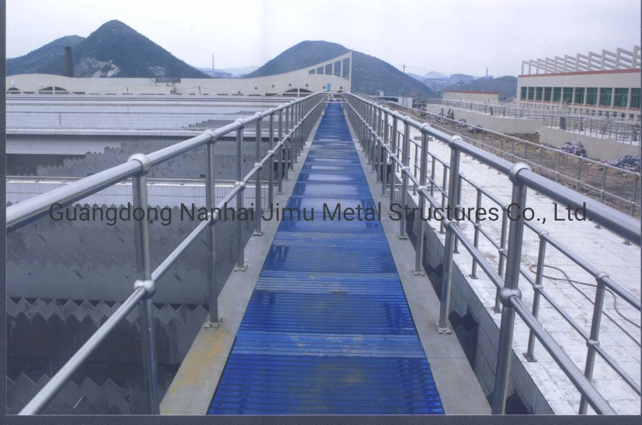 Galvanized Painted Ball Joint Handrail for Steel Grating Platform Walkway