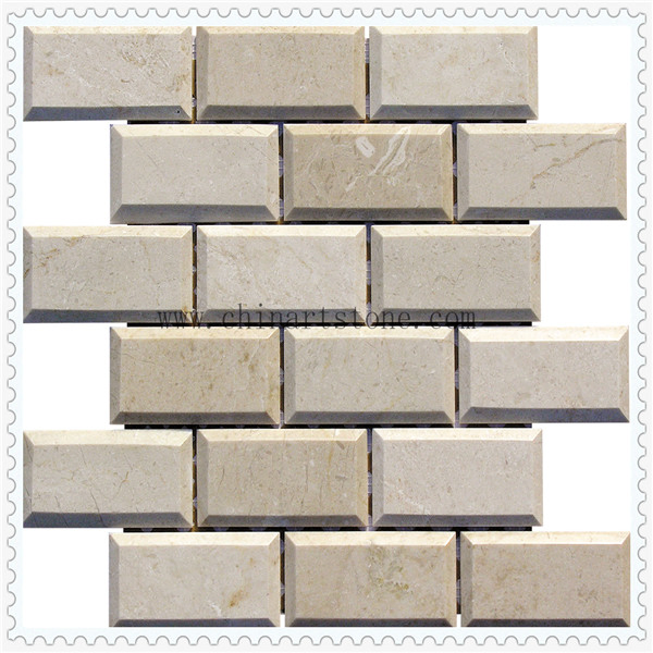 3D Marble and Granite Stone Tumbled Mosaic for Wall Decoration