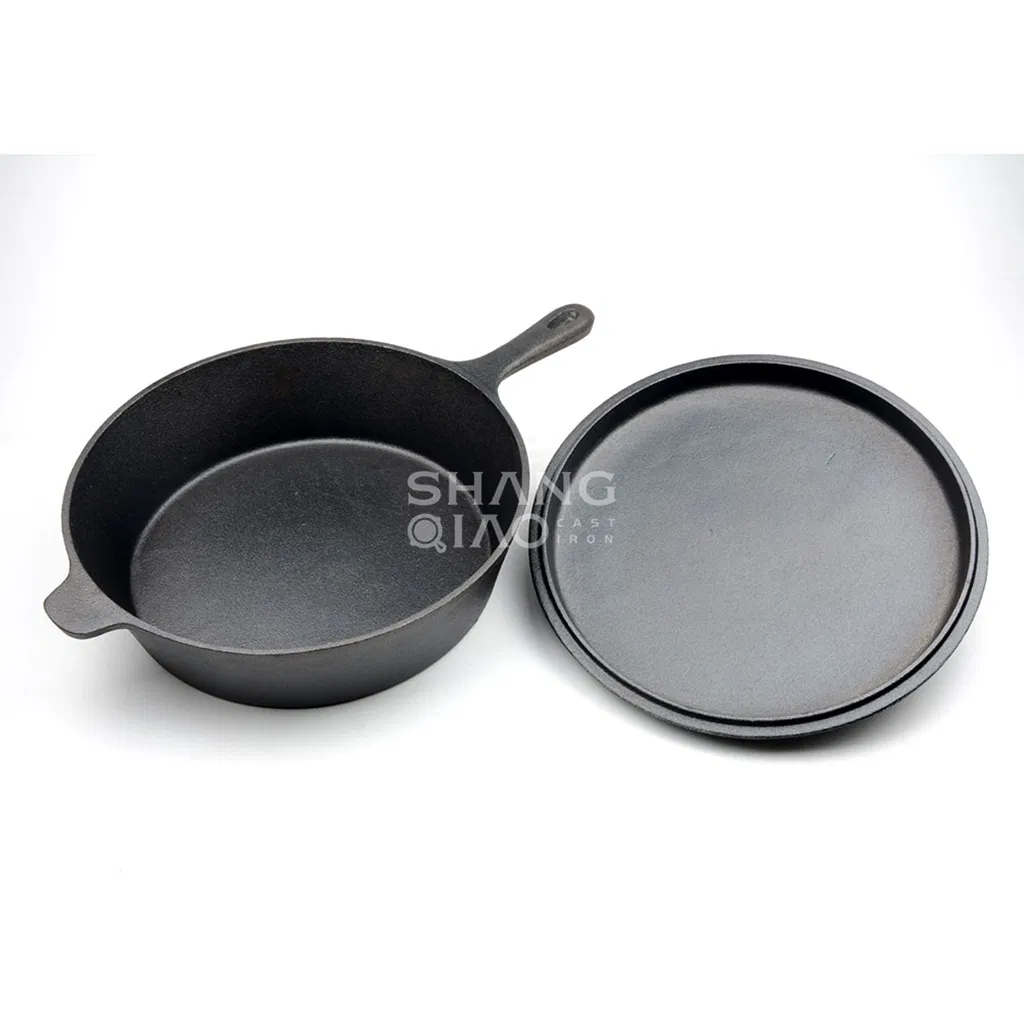 Чугунная жаровня Dutch Oven 2 в 1, 5.5 кварт