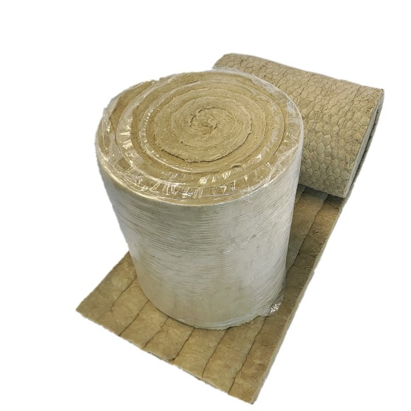 Rock Wool Roll/Blanket with Wired Mesh for Cold Room Wall, Roofing Insulation