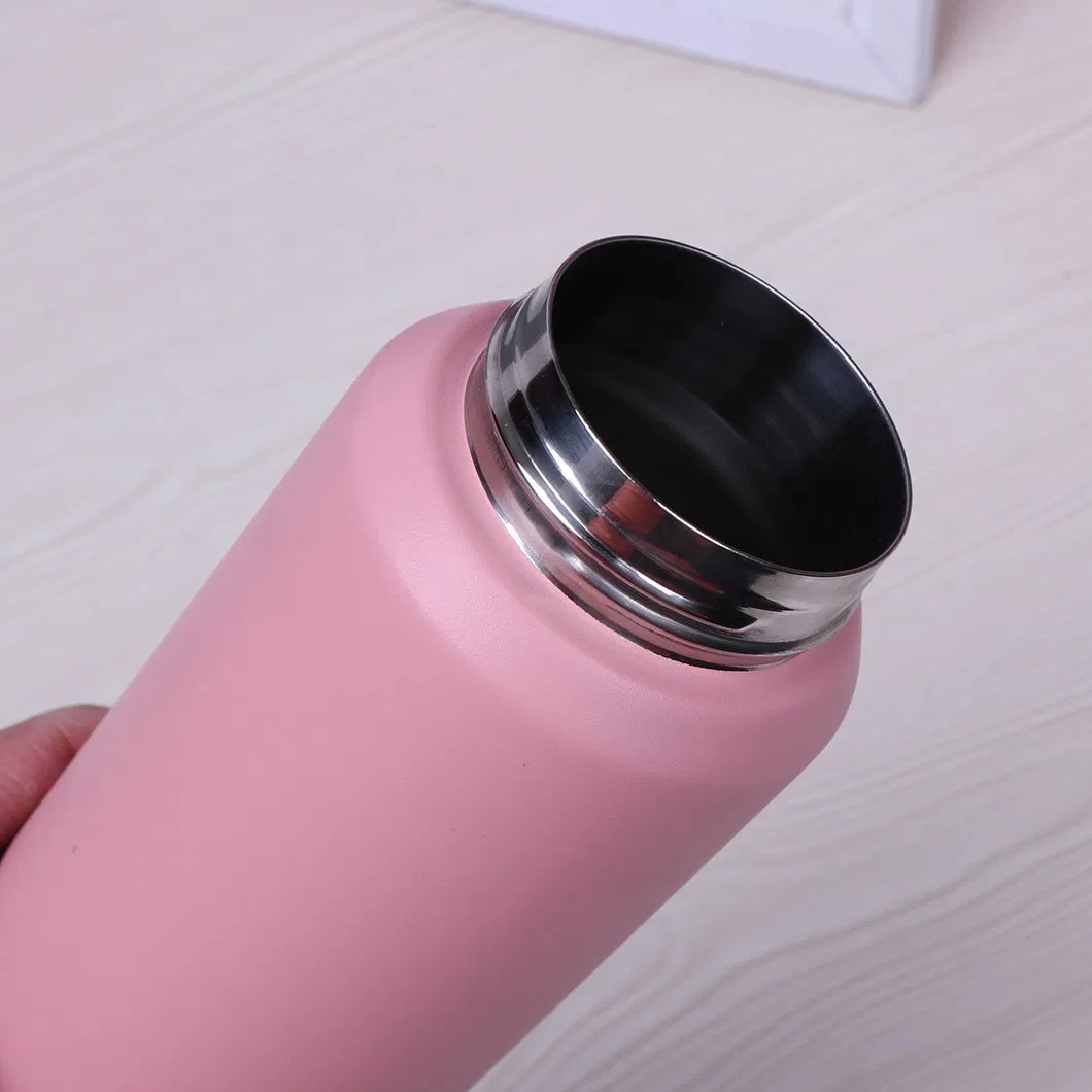 Vacuum Insulated Stainless Steel Metal Thermos Bottles Reusable Leak Proof BPA-Free Flask with Straw for Sports Gym