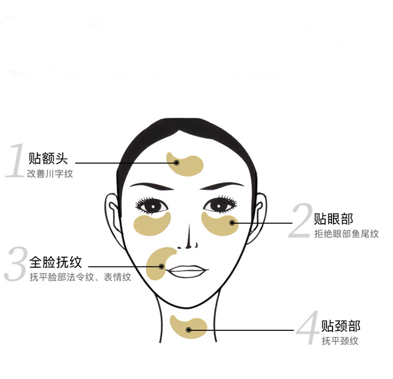 Wholesale Amazon Hot Selling Repairing Eye Problems Moisturing Golden Collagen Sleeping Eye Patch Mask for Dropshipping