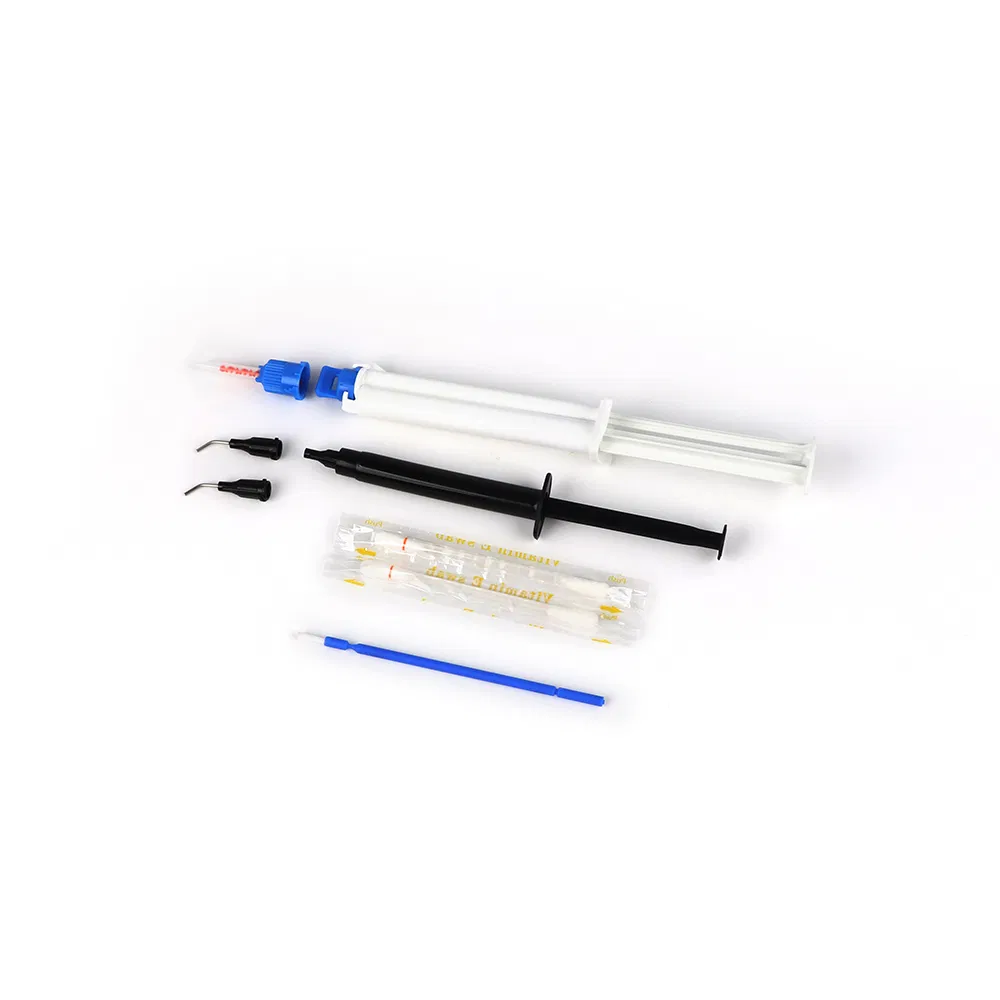 2023 New Arrival Glorysmile 2.5ml Clinic Use Strong Barrier Teeth Whitening Dual Syringe Gel Professional Private Label