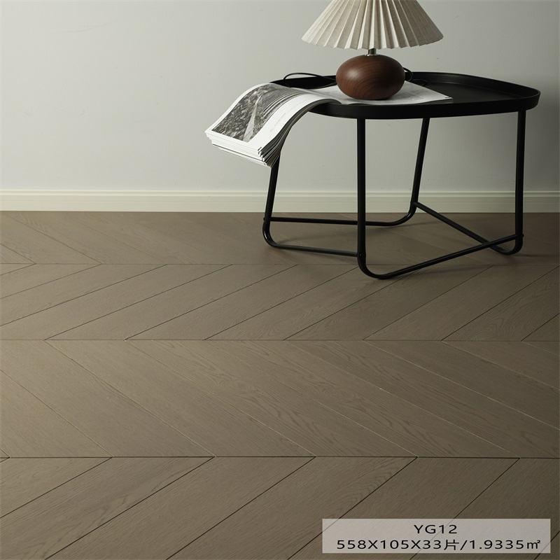 Home Living Room Dark Wood Floor Anti Slip Wooden Laminate Flooring