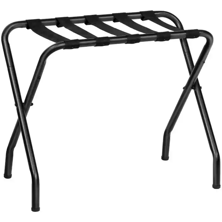 Wholesale Suitcase Metal Frame Foldable Luggage Rack for Guest Room Hotel Bedroom