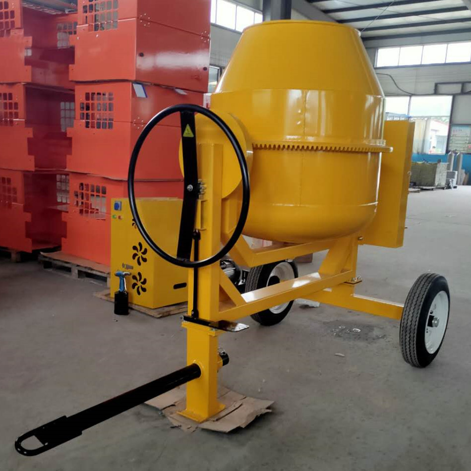 portable 500L Diesel Motor Concrete Mixing Mixer