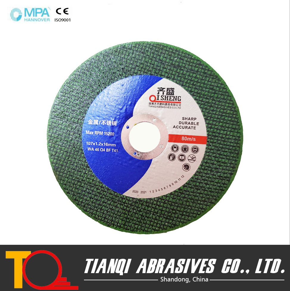 4 Inch Green Cutting Disc for Metal and Stainless Steel