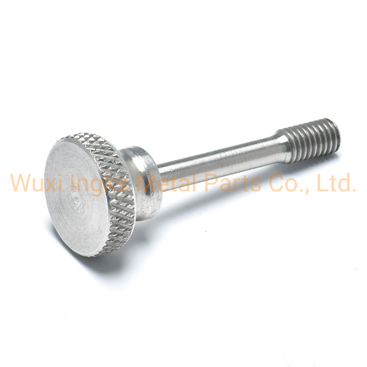 Inox Low Cylinder Head with Shoulder Diamond Knurled Captive Screws