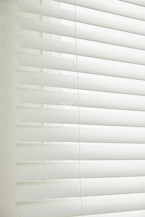 Home Decoration White Horizontal 50mm Slats Motorized Blinds